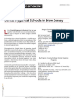 Dental Hygienist Schools in New Jersey