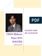 CS604 Midterm Papers