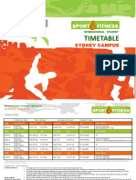 Student Study Timetable