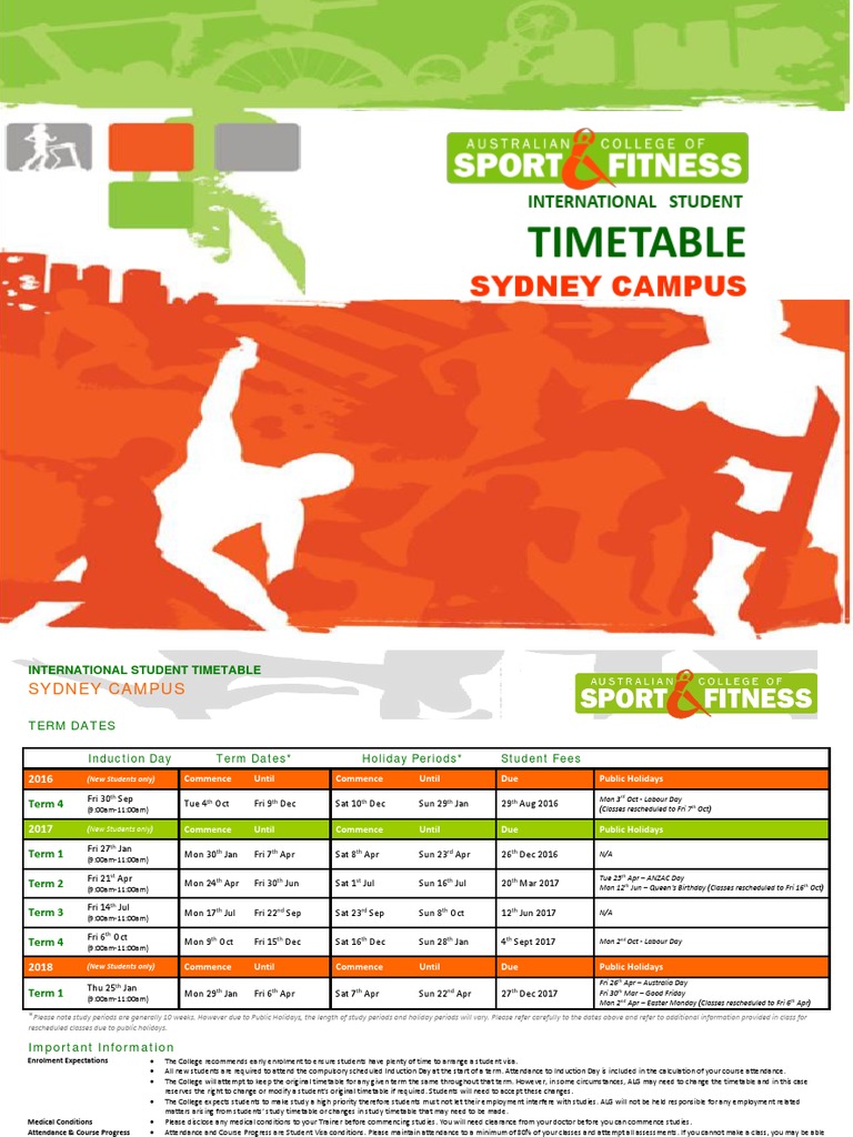 Study Timetable Meaning
