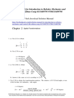 Introduction To Robotics Mechanics and Control 4th Edition Craig Solution Manual