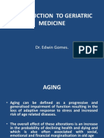 Introduction To Geriatric Medicine (Presentation) Author Edwin Gomes