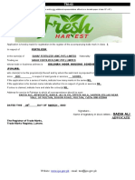 TM - 1 Form Class 1 (Fresh Harvest) PVT