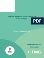 (Ebook +IFMG) - Análise e Produção de Textos de Comunicação I