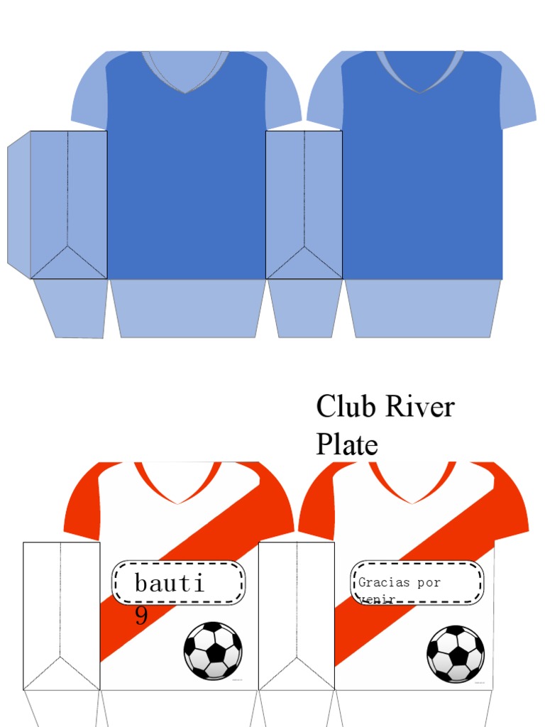 Moldes y plantillas para camisetas de fútbol | PDF