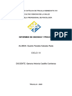 Informe Neuropsicologico de Gnosias y Praxias