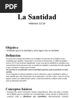 Santidad Hebreo 12 14