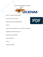 Informe de Investigación Sobre La Sucesión de Los Estados.