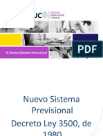 El Nuevo Sistema Previsional DL3500