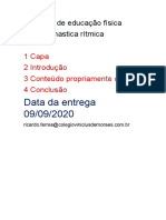 Trabalho de Educação Física 7º Ano