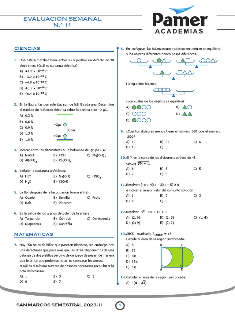 Eva 11 Armada | PDF | Ciencias fisicas | Química