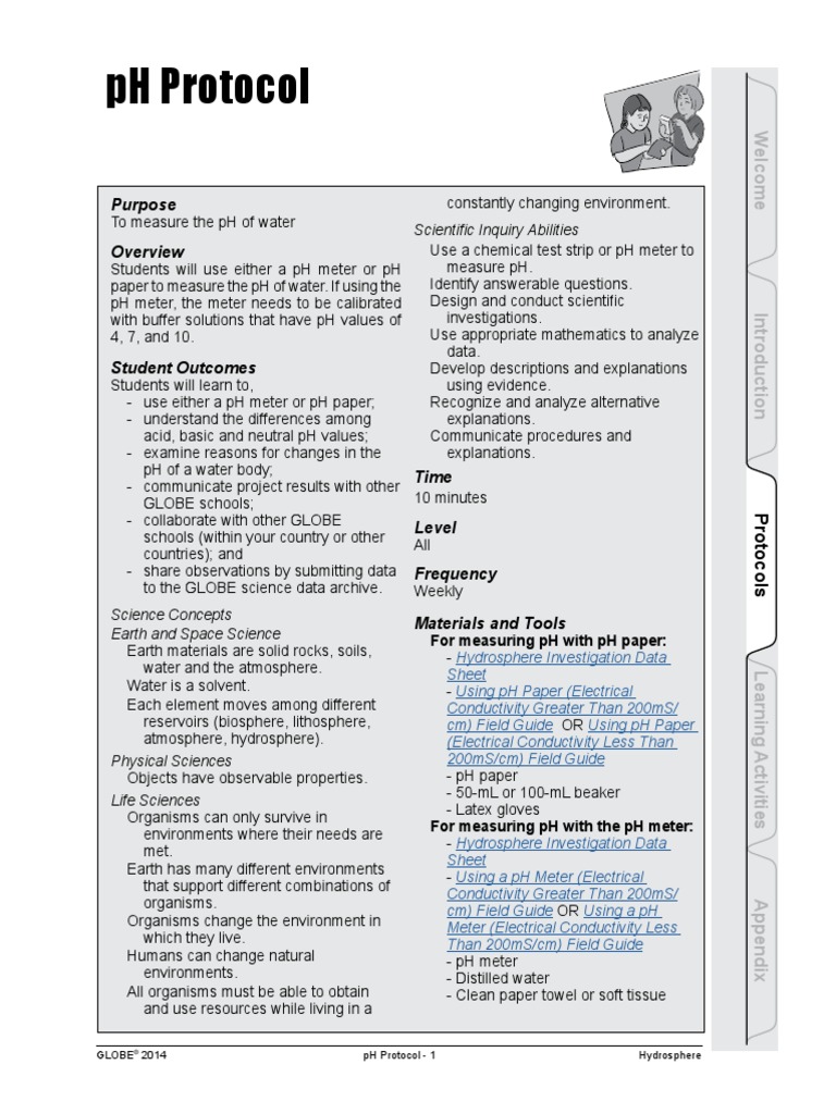 PH Protocol | PDF | Ph | Water