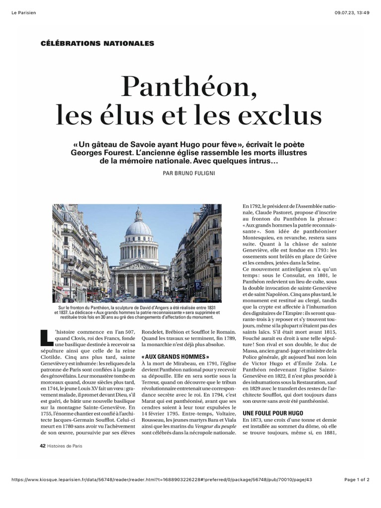 Le Parisien 1 Pantheon PDF
