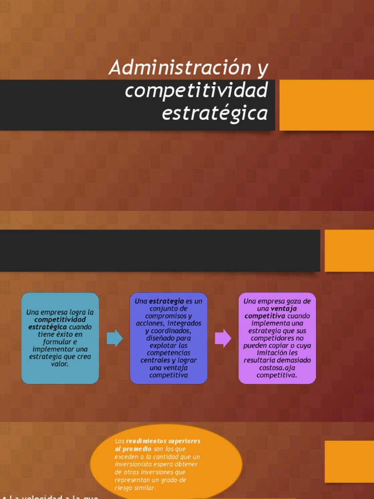 Administración y Competitividad Estratégica | PDF | Business ...