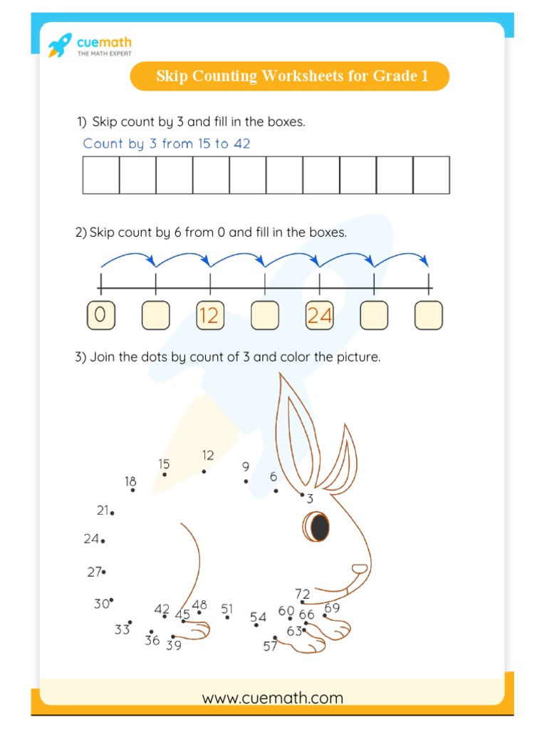Grade 1 Skip Counting Worksheets | PDF | Teaching Methods & Materials
