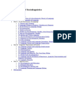 Table of Contents - Sociolinguistics