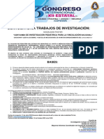 Convocatoria Trabajos de Investigacion 3º Congreso COPEVER 2023-1-1