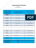 Cronograma de Actividades Primavera 23