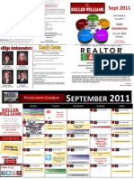 September 2011 Productivity Calendar for Keller Williams Real Estate