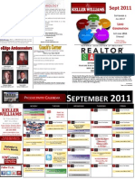 September 2011 Productivity Calendar For Keller Williams Real Estate