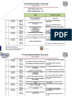 Cronograma Minuto Cívica Primer Trimestre