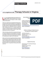 Occupational Therapy Schools in Virginia