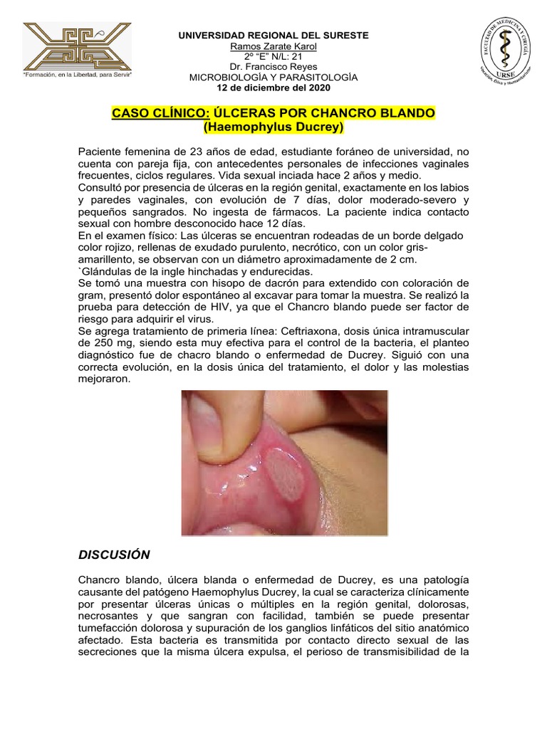 Chancro Blando por Haemophilus Ducreyi | PDF | Especialidades Medicas ...