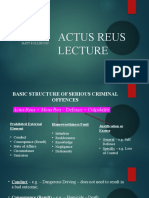 Actus Reus Lecture 2022-23