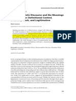 Carlson 2016 Metajournalistic Discourse and The Meanings of Journalism de Nitional Control, Boundary Work, and Legitimation