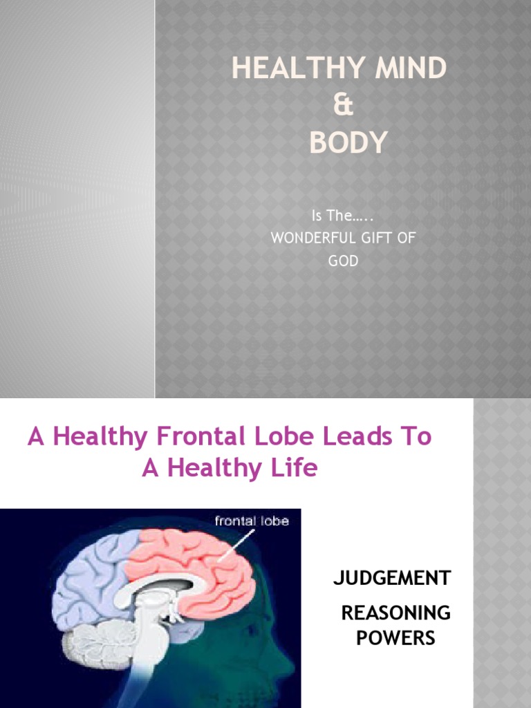 Healthy Mind | PDF | Systematic Theology | Religious Belief And Doctrine