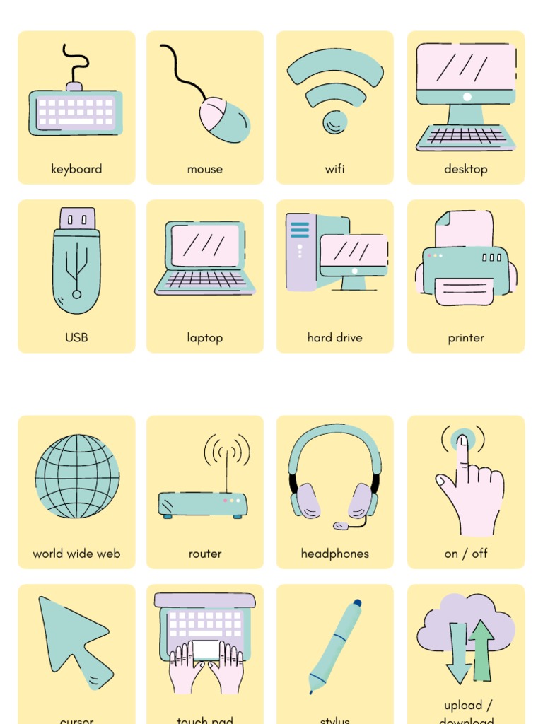 Computer Vocabulary Flashcards PDF