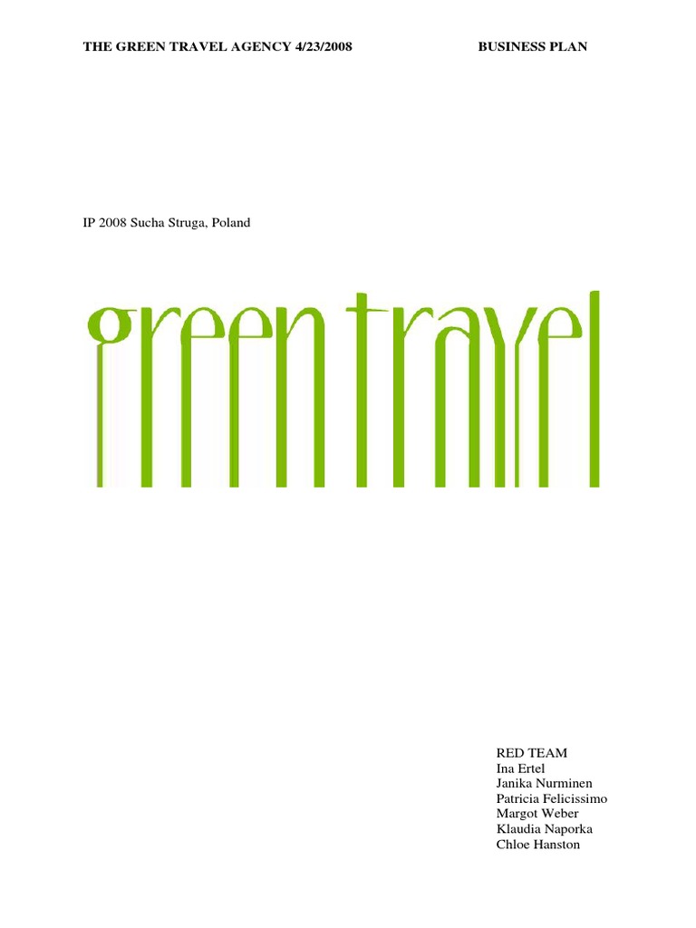 Sample Travel Agency Business Plan Template PDF Marketing Direct