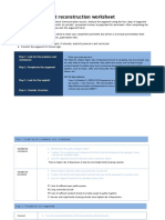 Argument Reconstruction Worksheet - Rakesh Singh