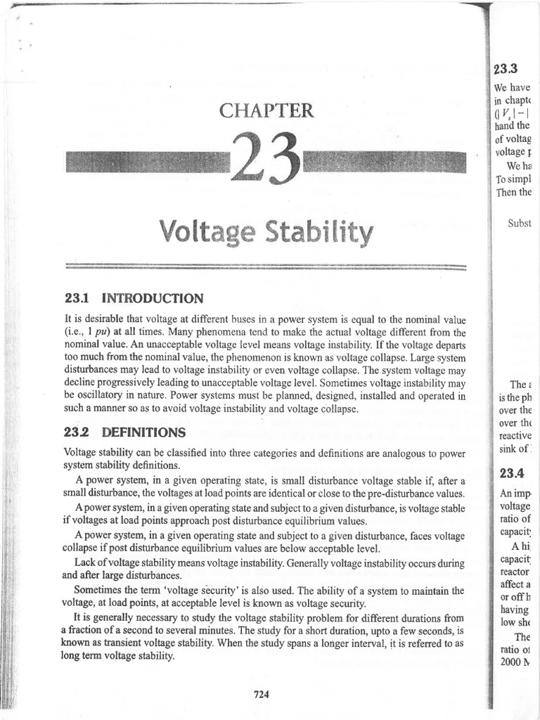 B R Gupta. Voltage Stability PDF