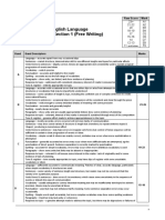 P1 Free Writing Mark-Scheme