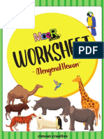 Printable Worksheet - Mengenal Hewan