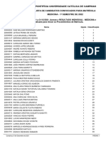 Convocados Medicina 1 Semestre