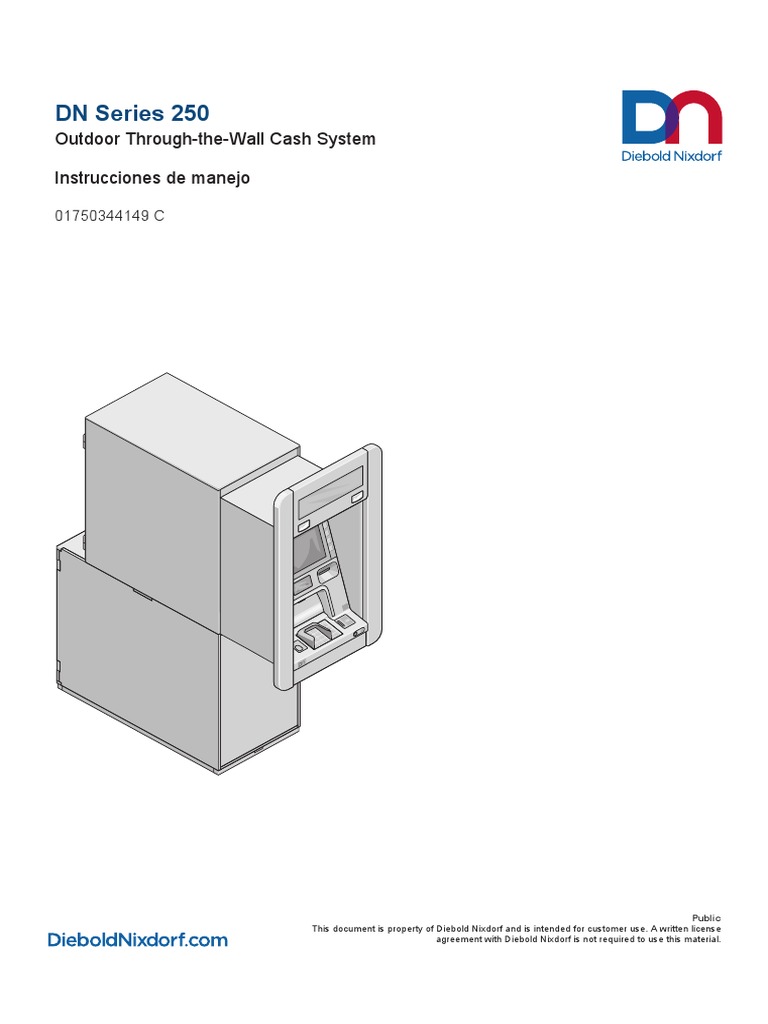 DN Series 250 Outdoor Through The Wall Cash System Instrucciones de ...