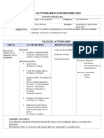 Plan de Actividades Día Cultural