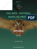Mapa de Prova ESA 2023 - História - Prof Marco Túlio