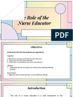CU 13. The Role of The Nurse Educator