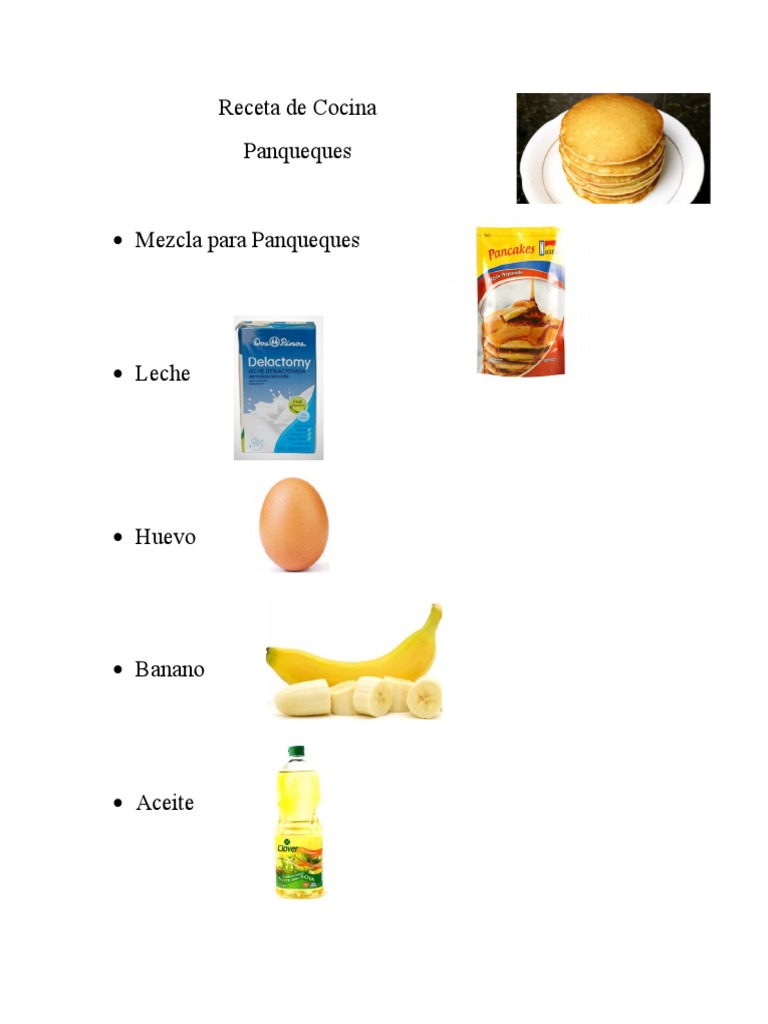 Instrucciones para hacer panqueques | PDF | Cocina, comidas y vino