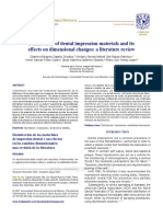 Disinfection of Dental Impression Materials and Its Effects On Dimensional Changes: A Literature Review