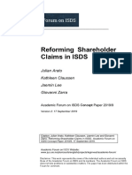 Arato Reforming Shareholder Claims Isds Af 9 2019
