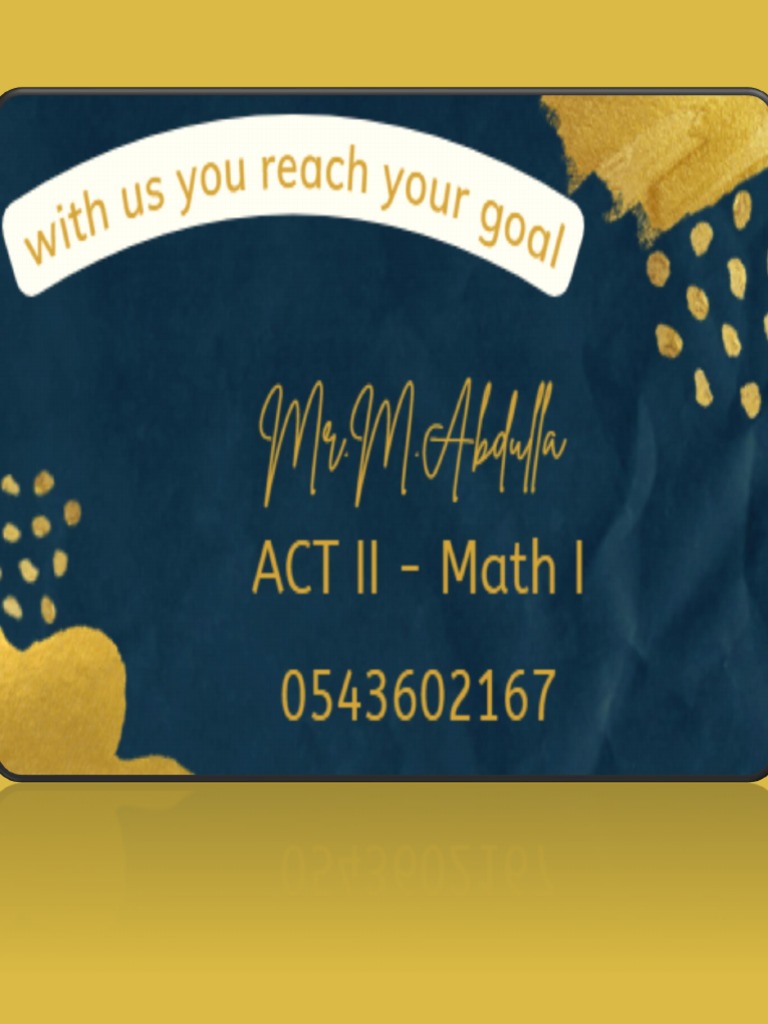 ACT Math Formula Sheet Guide | PDF | Circle | Area