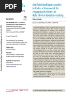 Artificial Intelligence Policy in India - A Framework For Engaging The Limits of Data-Driven Decision-Making