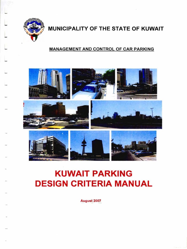 Kuwait Parking Design Criteria Manual - August 2007 - Municipality ...