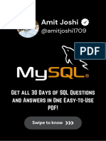 30 Days of SQL