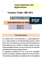 LEC 01 - Mechatronics Systems and Applications