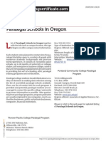 Paralegal Schools in Oregon